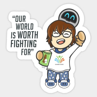 Our World is Worth Fighting For Sticker